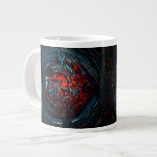 Grande Tasse Feu rouge d'enfer océanique