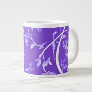 Grande Tasse Feuilles Bohème Chic Lavande