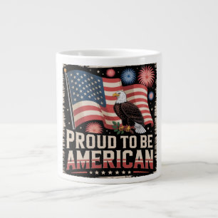 Grande Tasse Fier d'être une boue américaine