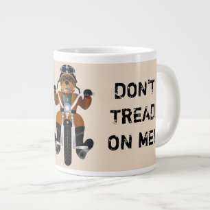 Grande Tasse FIERCE Bulldog Riding Moto NE MARCHE PAS SUR MOI