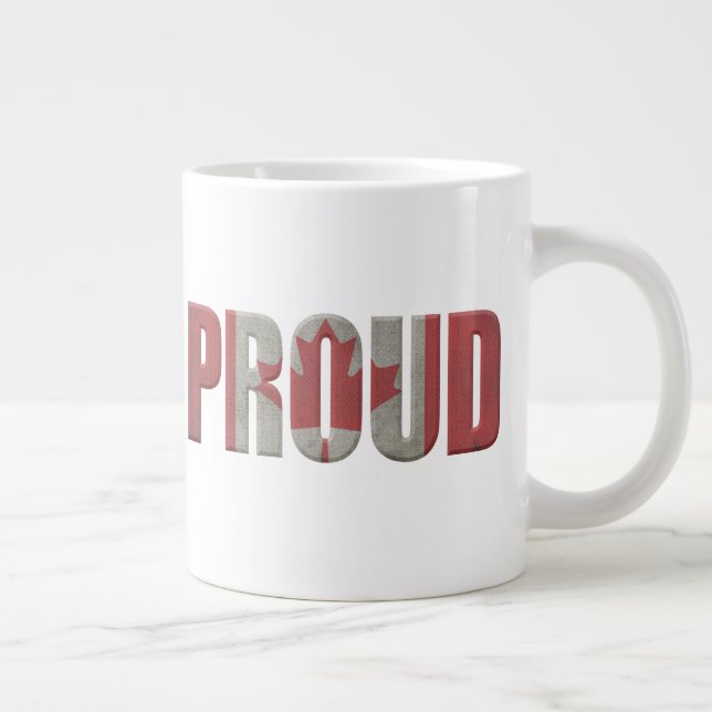 Grande Tasse Fière patriotique canadienne (Droite)