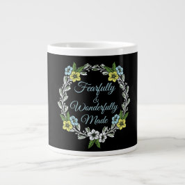 Grande Tasse Fièrement Et Merveilleusement Fabriqué Floral