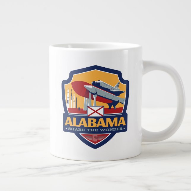 Grande Tasse Fierté de l'État | Alabama (Droite)