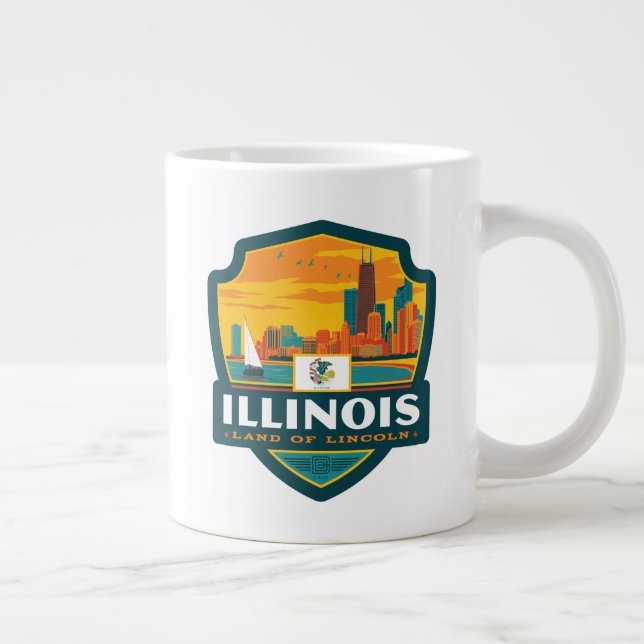 Grande Tasse Fierté de l'État | Illinois (Droite)