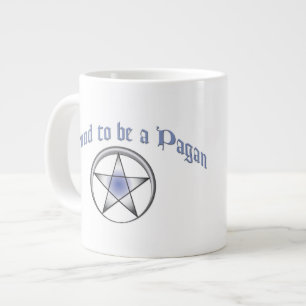 Grande Tasse Fierté païenne bleue personnalisée Jumbo Mug