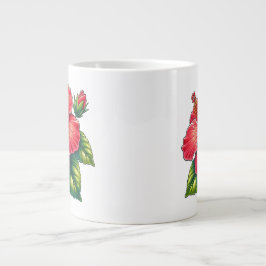 Grande Tasse Fleur d'Hibiscus