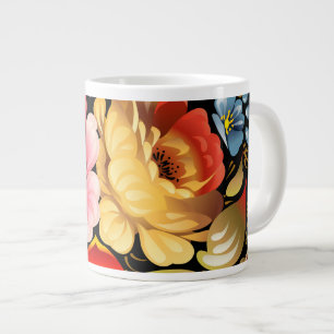 Grande Tasse Fleur fine Cool mignonne Girls Retro Floral