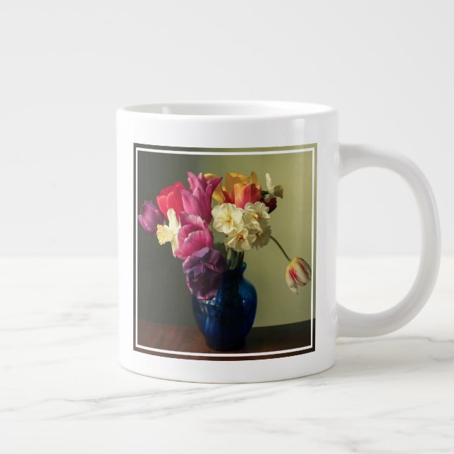 Grande Tasse Fleurs | Bouquet de fleurs de printemps (Droite)