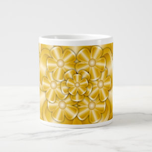 Grande Tasse Fleurs Chrome - Géant Or Mug de café