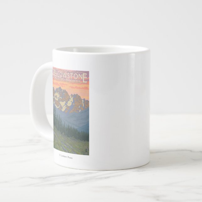 Grande Tasse Fleurs de printemps - Parc national de Yellowstone (Devant gauche)