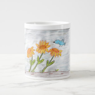 Grande Tasse Fleurs de soleil