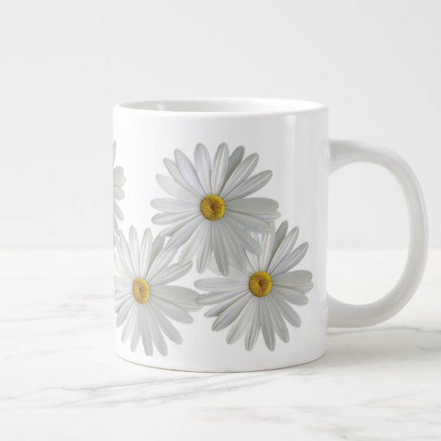 Grande Tasse Fleurs marguerites blanches (Droite)