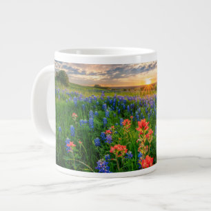 Grande Tasse Fleurs   Texas Bluebonnets & Indian Paintbrush