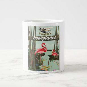 Grande Tasse Floride Everglades dessin animé poster de voyage