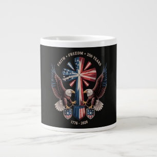 Grande Tasse Foi Liberté 250 Ans 250e Anniversaire États-Unis