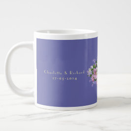 Grande Tasse Fond de bouquet de couple de cadeau de mariage
