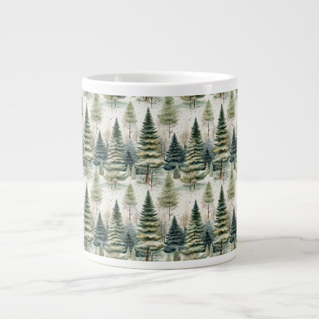 Grande Tasse Forêt d'hiver (Devant)