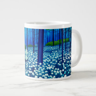 Grande Tasse Forêt enchantée de fleurs sauvages blanches