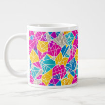 Formes et lignes géométriques en couleur vive