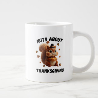 Grande Tasse Fou de tarte – Écureuil en fil mignon pour Thanksg
