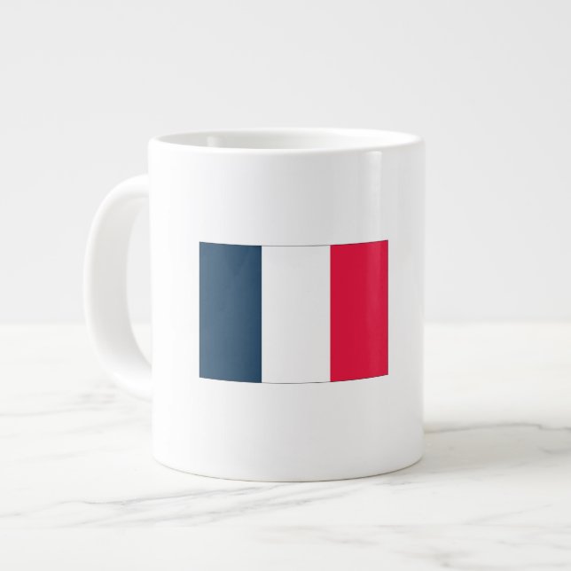 Grande Tasse French Flag and National Anthem Coffee / Tea Mug (Devant gauche)