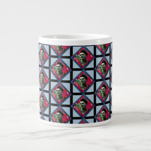 Grande Tasse Frida Kahlo Retro Pink Denim