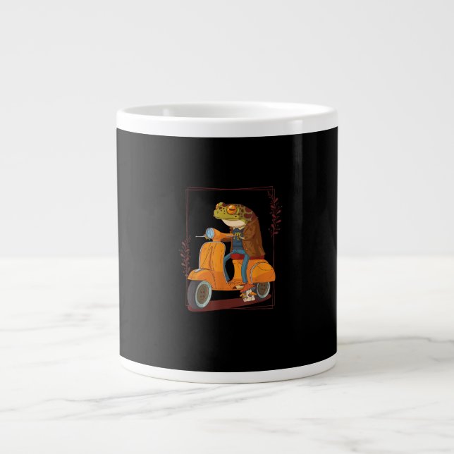Grande Tasse Frog Scooter Mushroom Goblincore Academia (Devant)