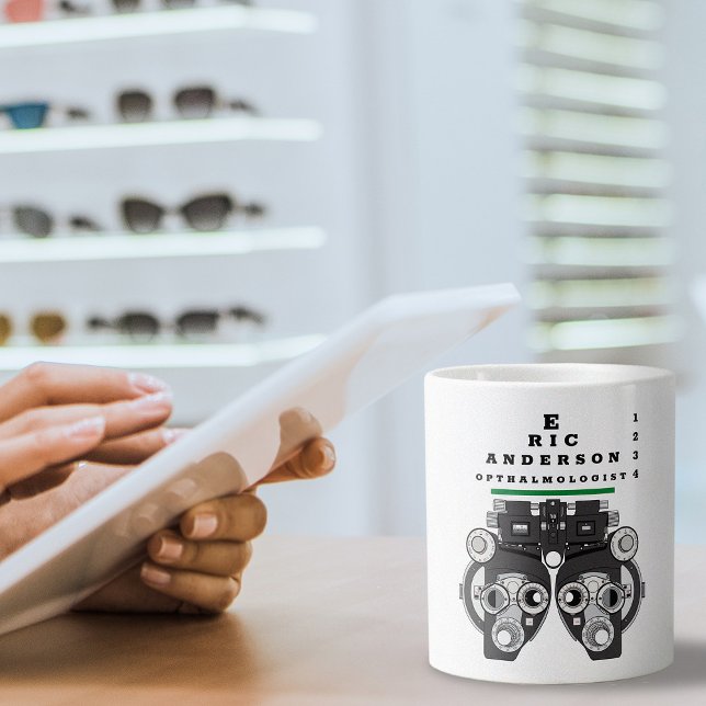 Grande Tasse Fun Eye Care Professionnel Phoropter (Créateur téléchargé)