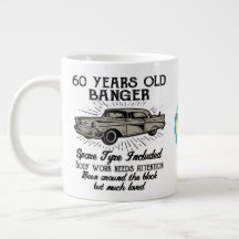 Funny 60th Birthday Retro Car Banger Date d'ajout