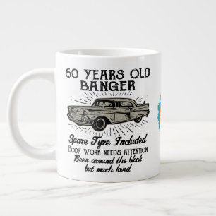 Grande Tasse Funny 60th Birthday Retro Car Banger Date d'ajout