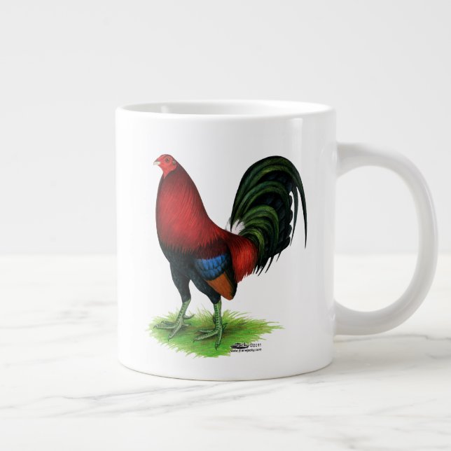 Grande Tasse Gamecock:Rouge foncé (Droite)
