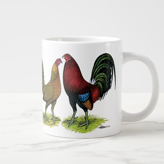 Grande Tasse Gamefowl Pair (Droite)