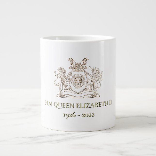 Grande Tasse Garde commémorative Queen Elizabeth II Tea Mug (Devant)