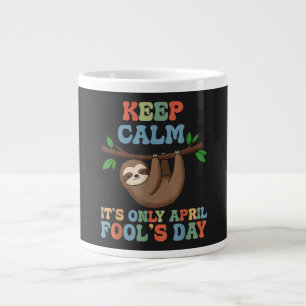 Grande Tasse gardez votre calme ce n'est que le poisson d'avril