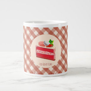 Grande Tasse Gâteau velours rouge avec fromage à la crème et fr