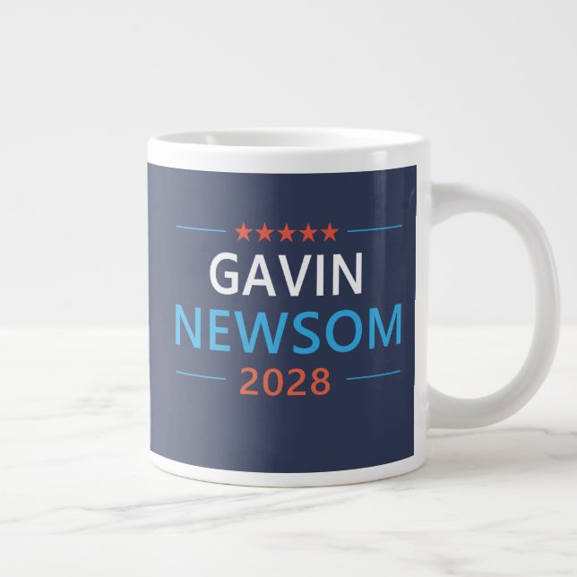 Grande Tasse Gavin Newsom 2028 Pour Président (Droite)