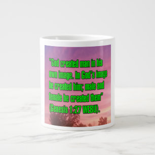 Grande Tasse Genèse 1:27 WEBU Mug