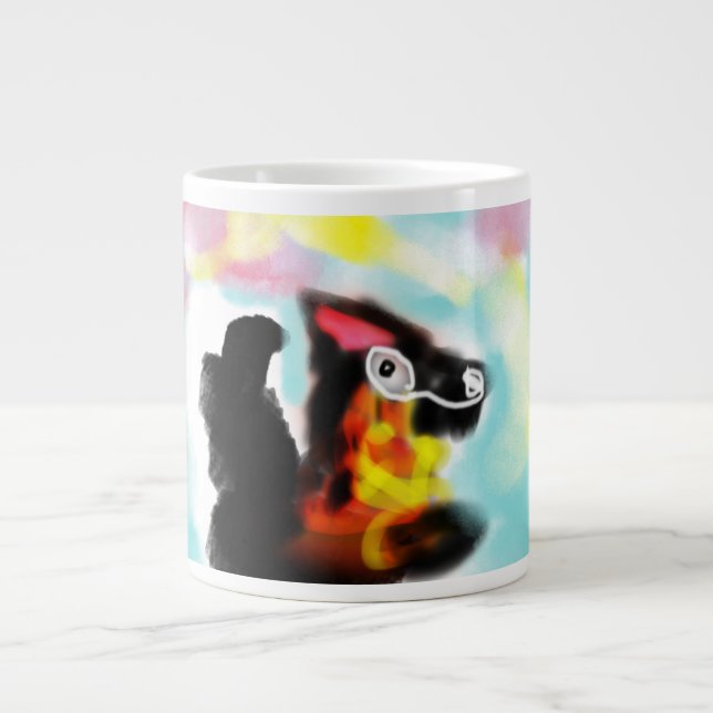 Grande Tasse German Shepherd  colorful (Devant)