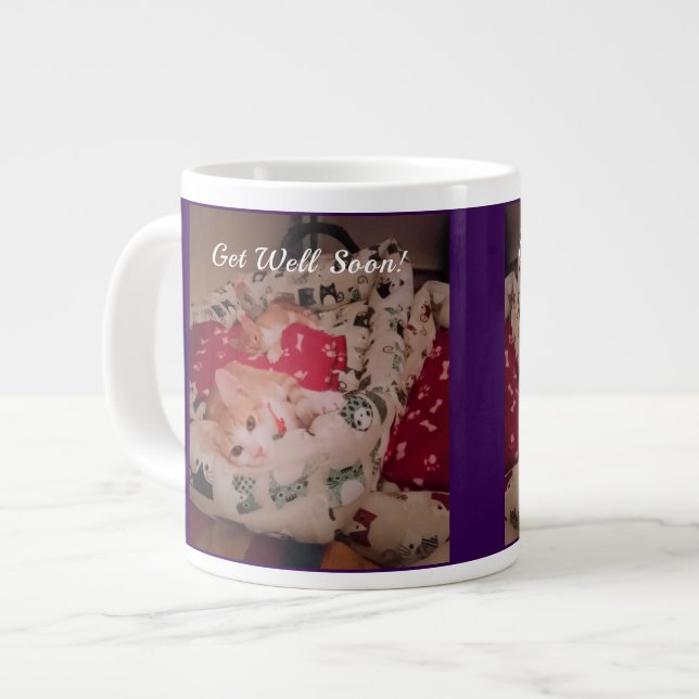 Grande Tasse Get Well Soon!  Mug for Cat Lovers  (Devant gauche)
