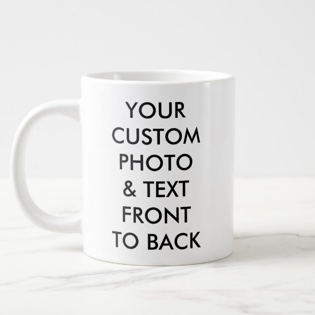 Grande Tasse GIANT DE PHOTOS PERSONNALISÉ JUMBO MUG 20oz (Gauche)