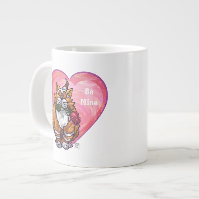 Grande Tasse Ginger Cat Saint-Valentin (Devant gauche)