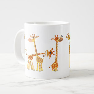Grande Tasse Giraffes de dessin : Le troupeau Jumbo Mug