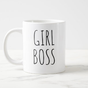 Grande Tasse "Girl Boss" Farmhouse moderne simple