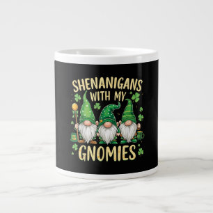 Grande Tasse Gnome du trèfle chanceux de la Saint-Patrick