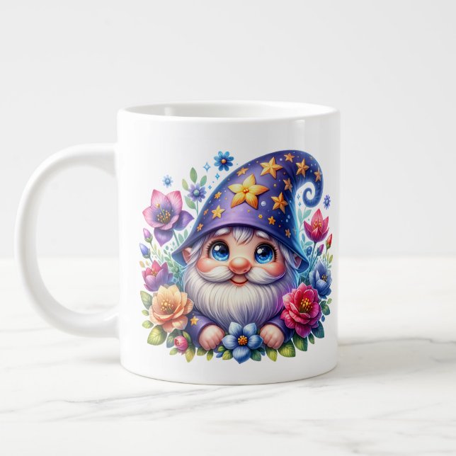 Grande Tasse Gnome mignonne - Mug Jumbo (Gauche)