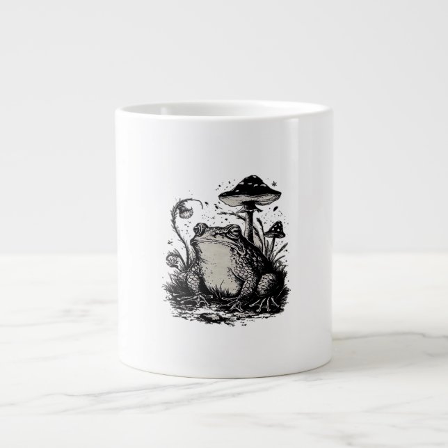 Grande Tasse Goblincore Frog Minimal Classic Design (Devant)