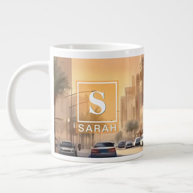 Grande Tasse Golden Hour Al-Olaya District, Riyadh - Grande Mug (Gauche)