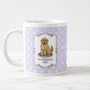 Grande Tasse Goldendoodle Mom Doodle Mom (rouge doré)