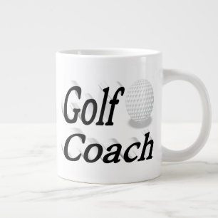 Grande Tasse Golf Coach demi-texte Géant Café Mug