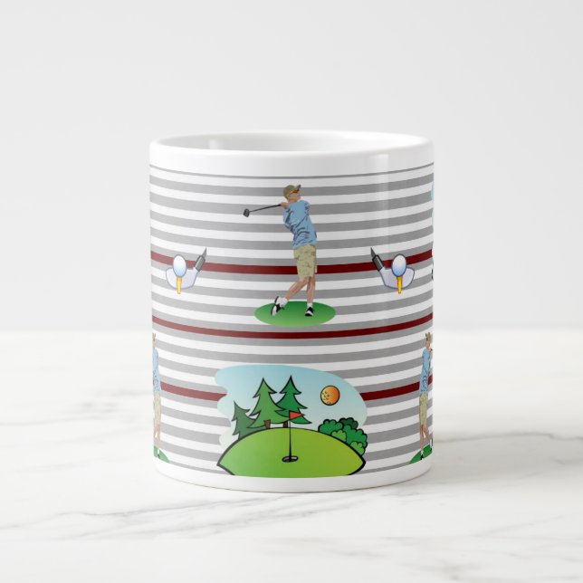 Grande Tasse Golfers Mug, le golf est ma vie ! (Devant)